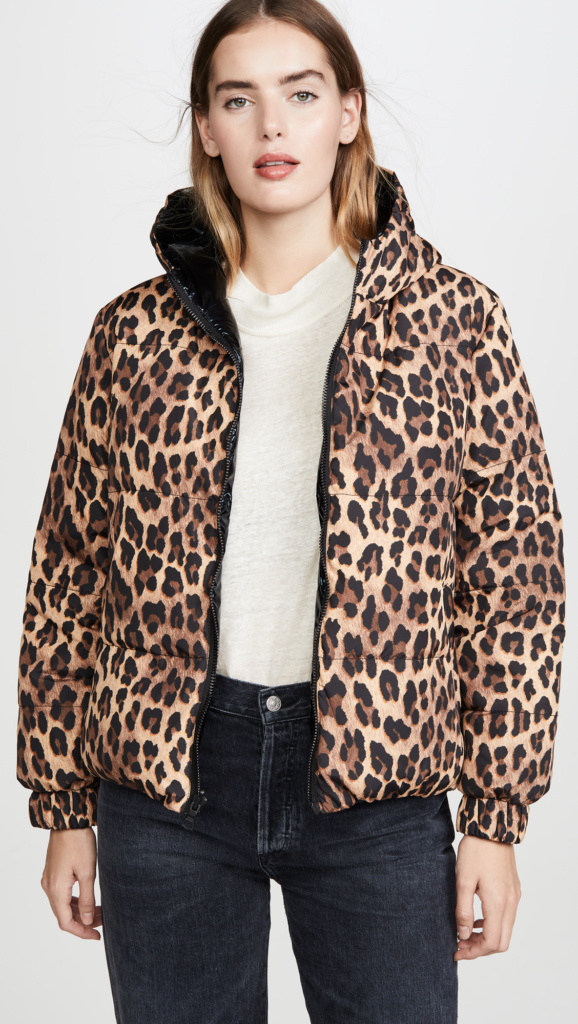 Kyle Richards' Leopard Puffer Coat
