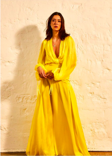 Kyle Richards' Yellow Maxi Dress