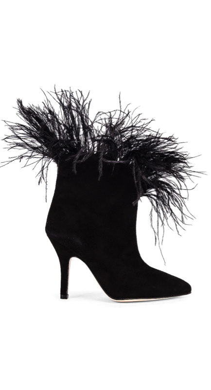 Leah McSweeney’s Black Feather Boots