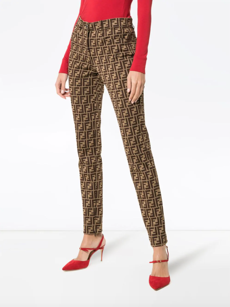 Fendi logo print trousers top