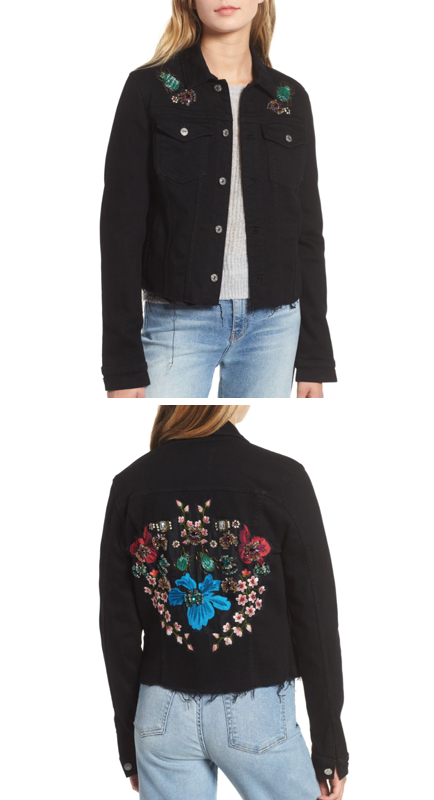 Ramona Singer’s Black Embellished Denim Jacket