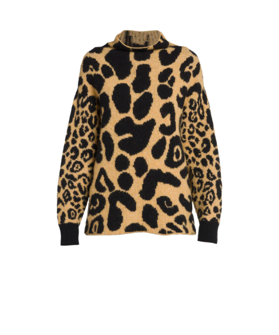 Sutton Stracke's Leopard Print Sweater