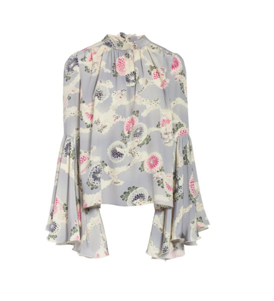 Srtahnee Ss Blouse Gots Shirts Blouse Wood Ash