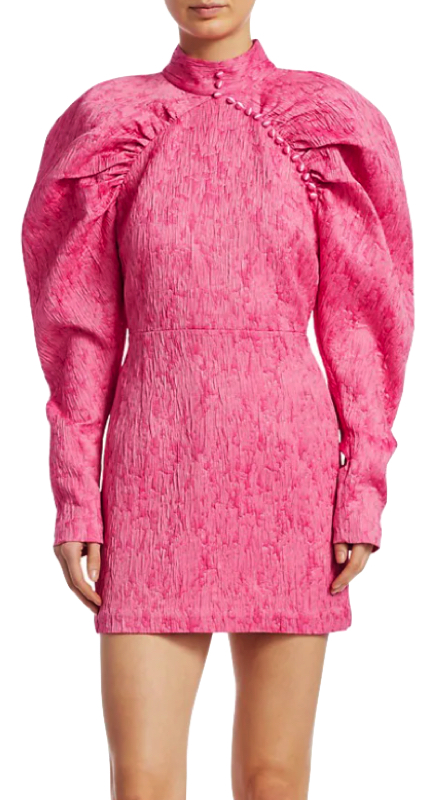 Tinsley Mortimer’s Pink Puff Sleeve Dress