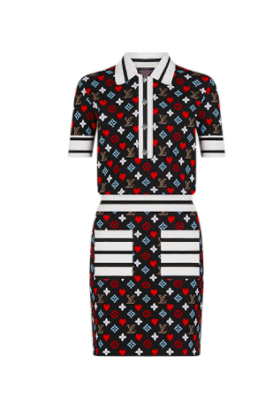 Dorit Kemsley's Louis Vuitton Logo Dress