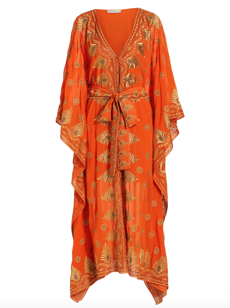 Eboni K. Williams' Orange Embroidered Dress