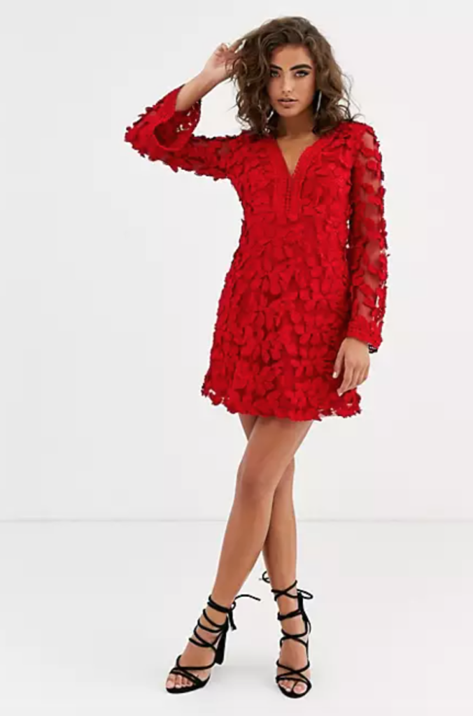 Garcelle Beauvais' Red Floral Applique Dress