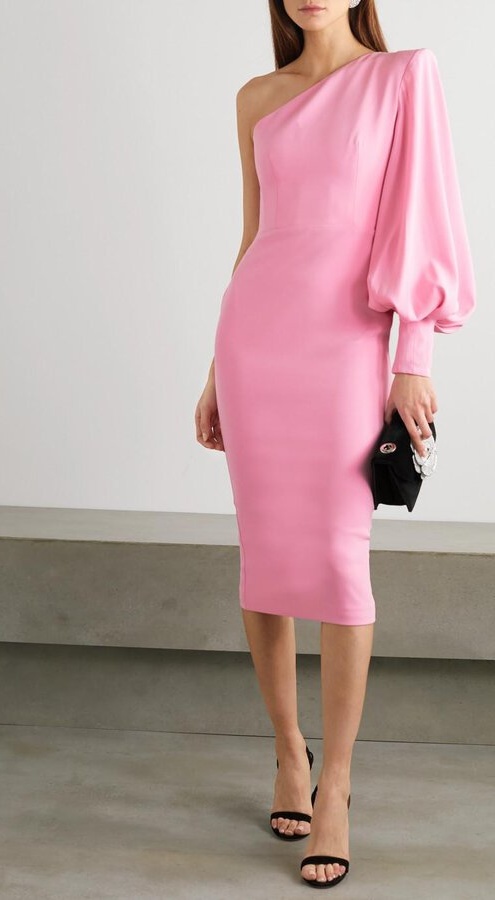 Kyle Richards' Pink One Shoulder Dress