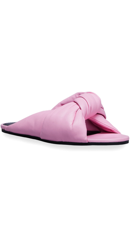 Morgan Stewart’s Pink Puffy Slides