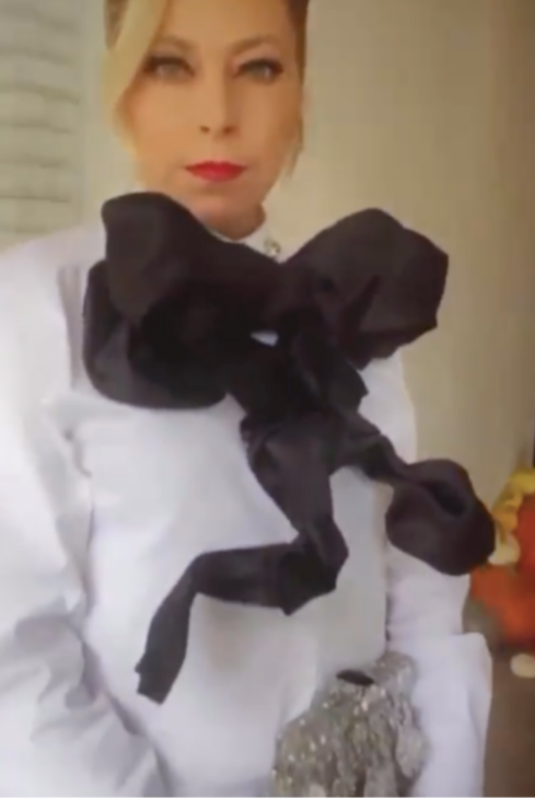 Sutton Stracke's Oversized Bow Blouse