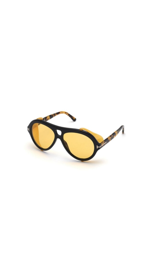 Lisa Rinna's Yellow Aviator Sunglasses