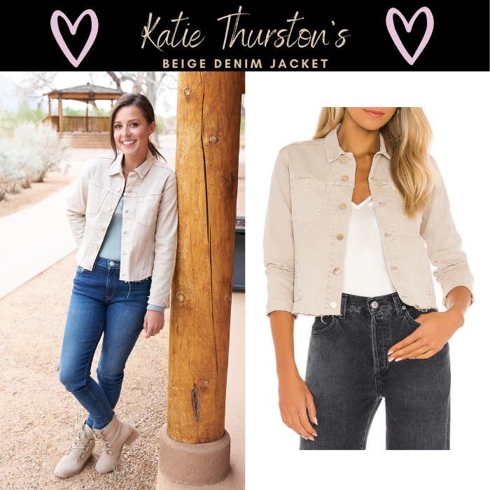 Katie Thurston’s Beige Denim Jacket