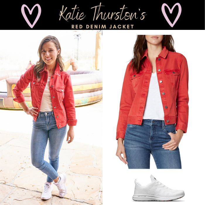 Katie Thurston’s Red Denim Jacket