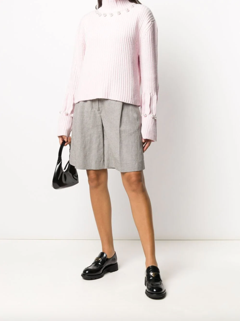 Sutton Stracke's Pink Pearl Sweater