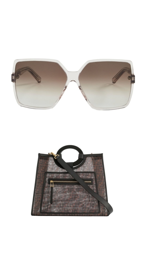 Melissa Gorga's Clear Square Sunglasses