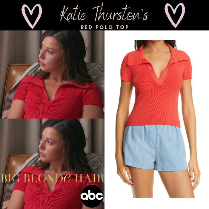 Katie Thurston's Red Polo Top