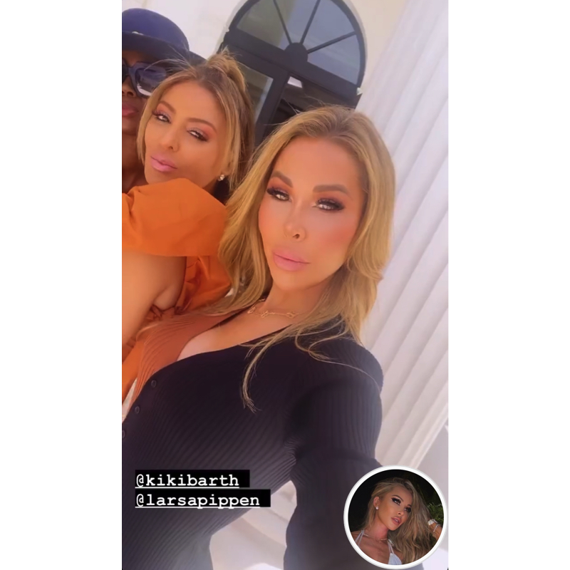 Lisa Hochstein’s Black and Tan Colorblocked Dress