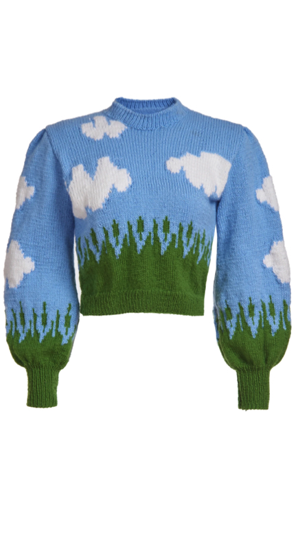 Luann de Lesseps’ Cloud Print Sweater