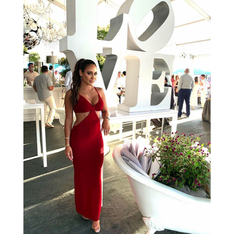 Melissa Gorga’s Red Cutout Dress