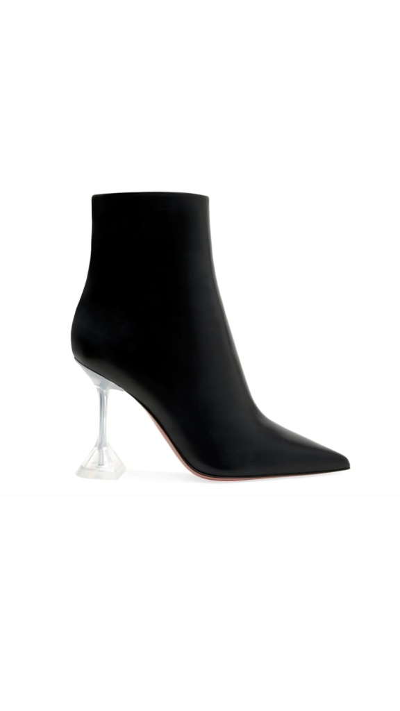 Kyle Richards' Black Leather Ankle Boots
