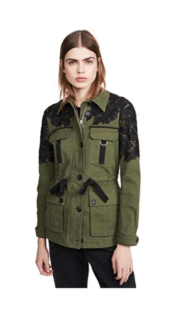 Gizelle Bryant's Green Embroidered Utility Jacket