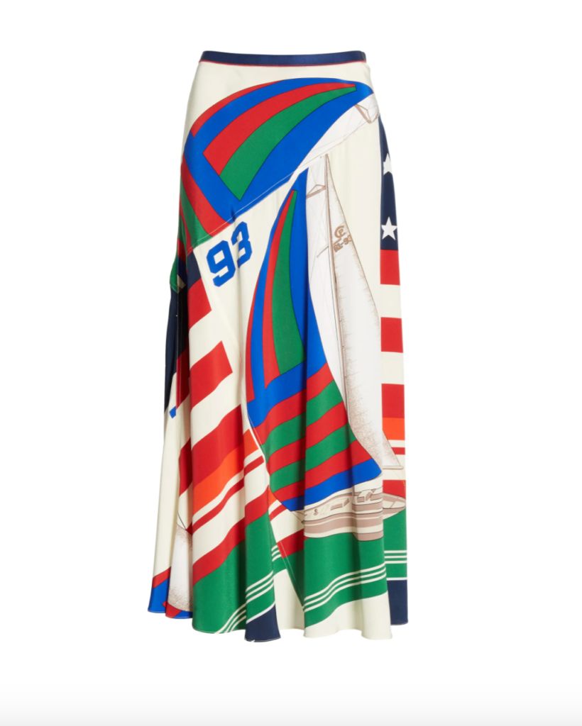 Bethenny Frankel's American Flag Skirt