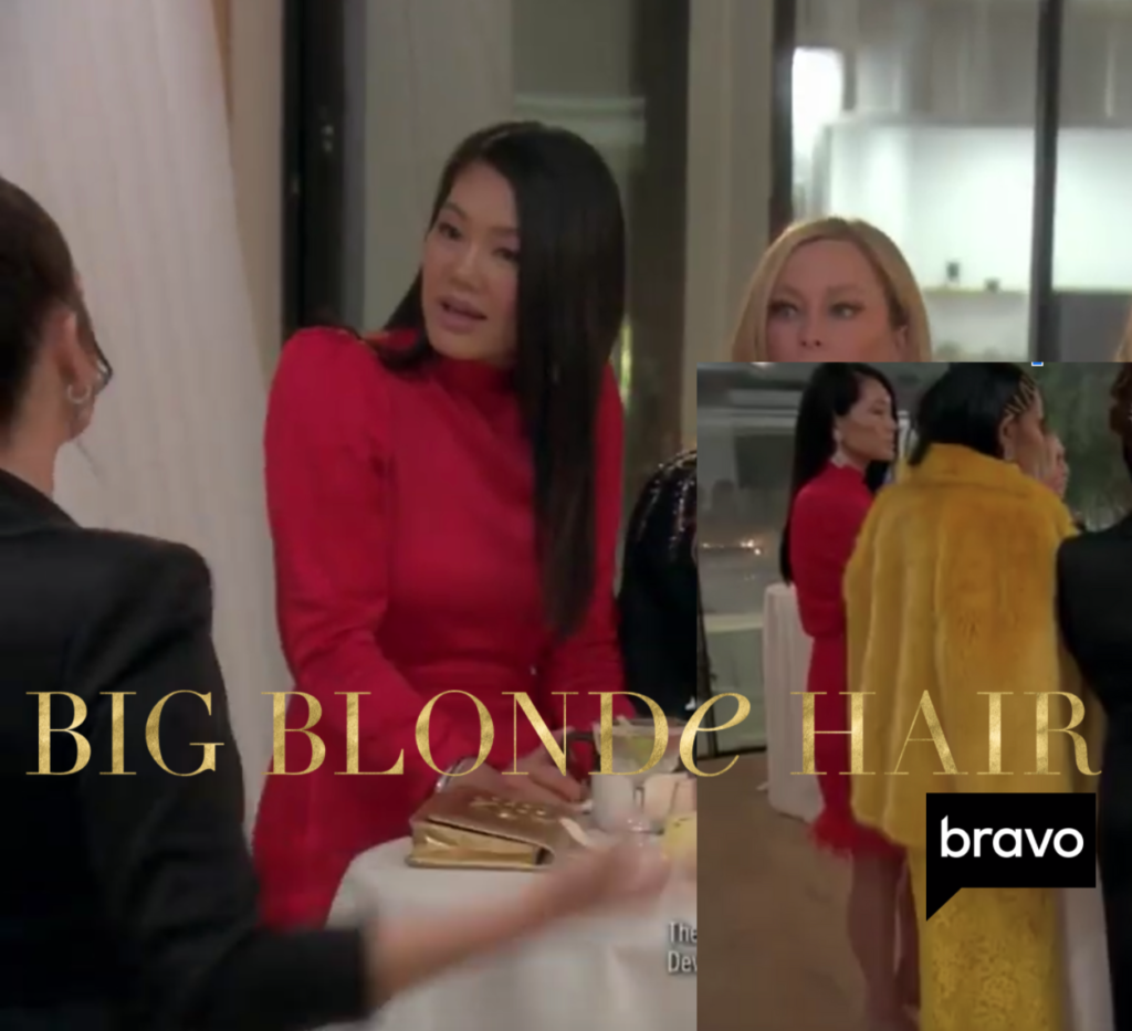 Crystal Kung Minkoff's Red Feather Trim Dress