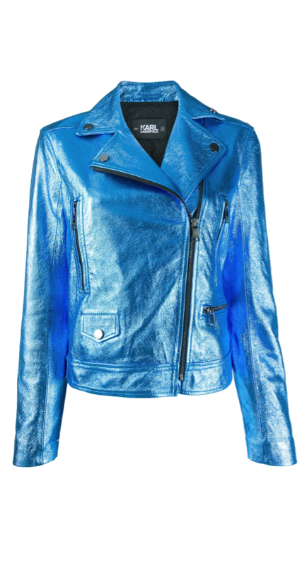 Heather Dubrow’s Blue Metallic Jacket