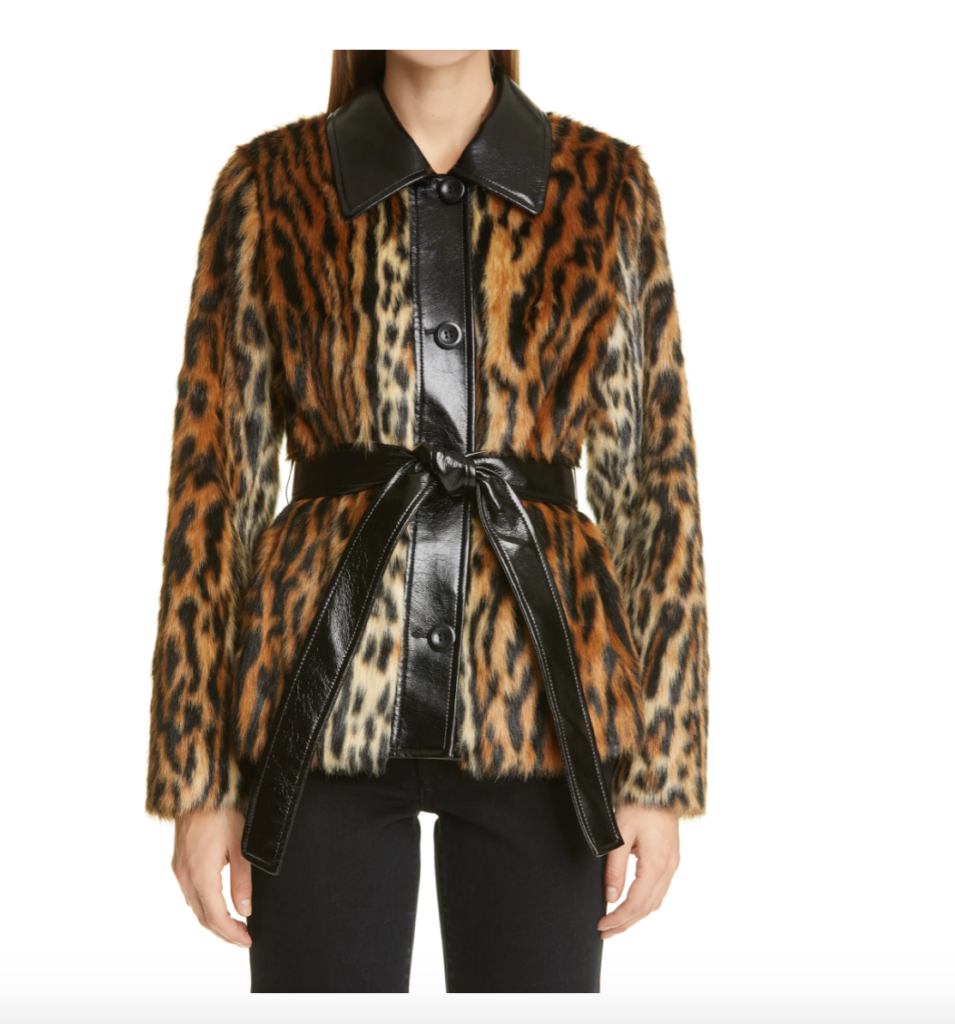 Kyle Richards' Leopard Fur and Leather Jacket