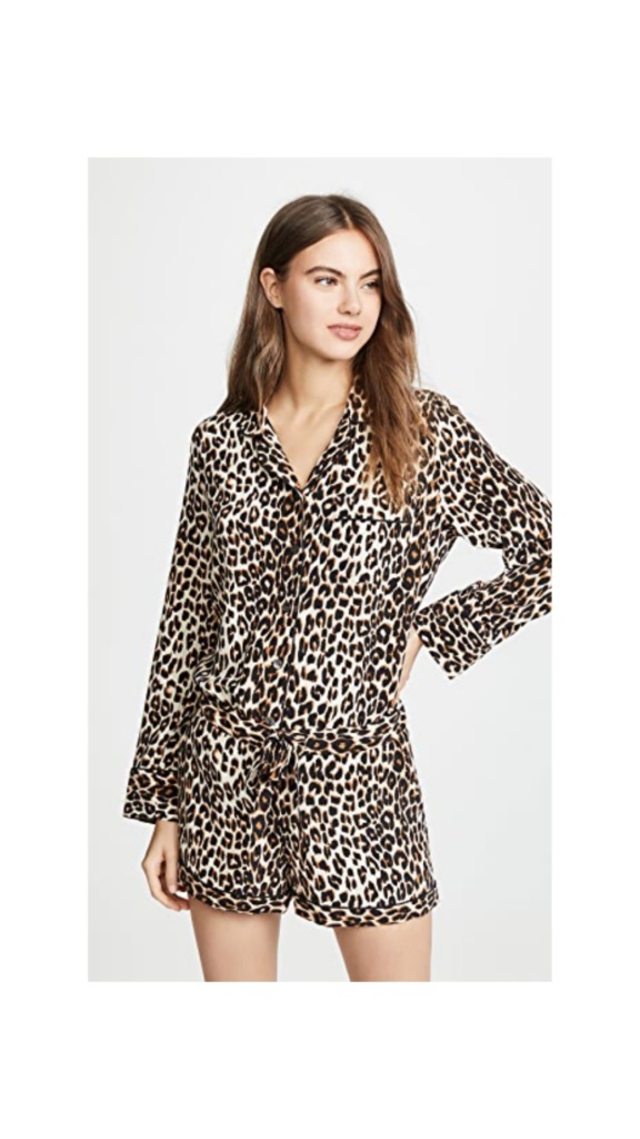 Garcelle Beauvais' Leopard Print Pajama Set