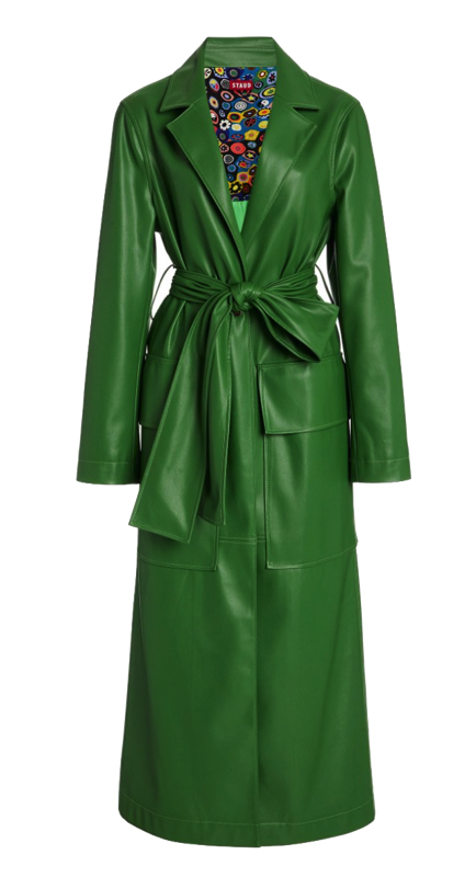 Garcelle Beauvais’ Green Leather Coat
