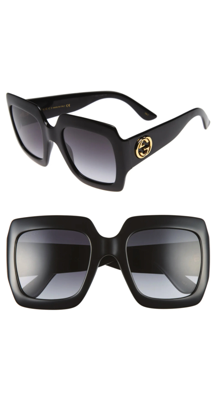 Heather Gay’s Black Square Logo Sunglasses