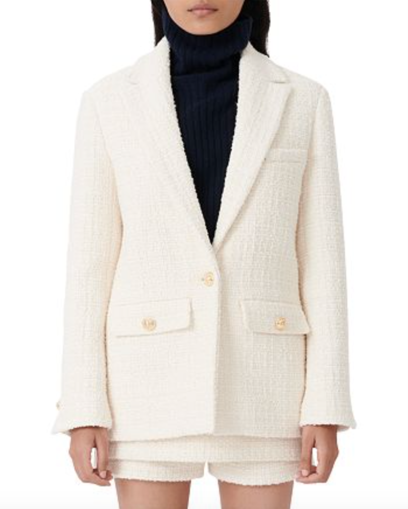 Kyle Richards' White Tweed Blazer