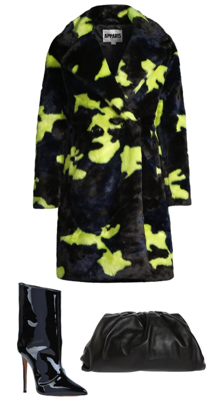 Lisa Barlow’s Neon Camo Fur Coat