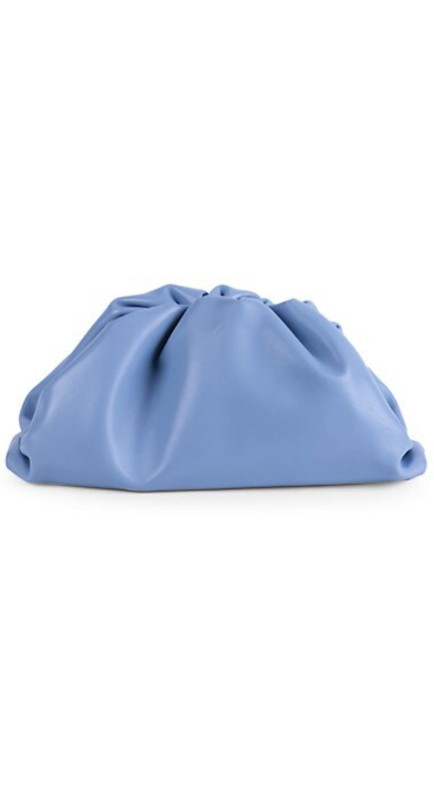 Tracy Tutor’s Blue Leather Clutch