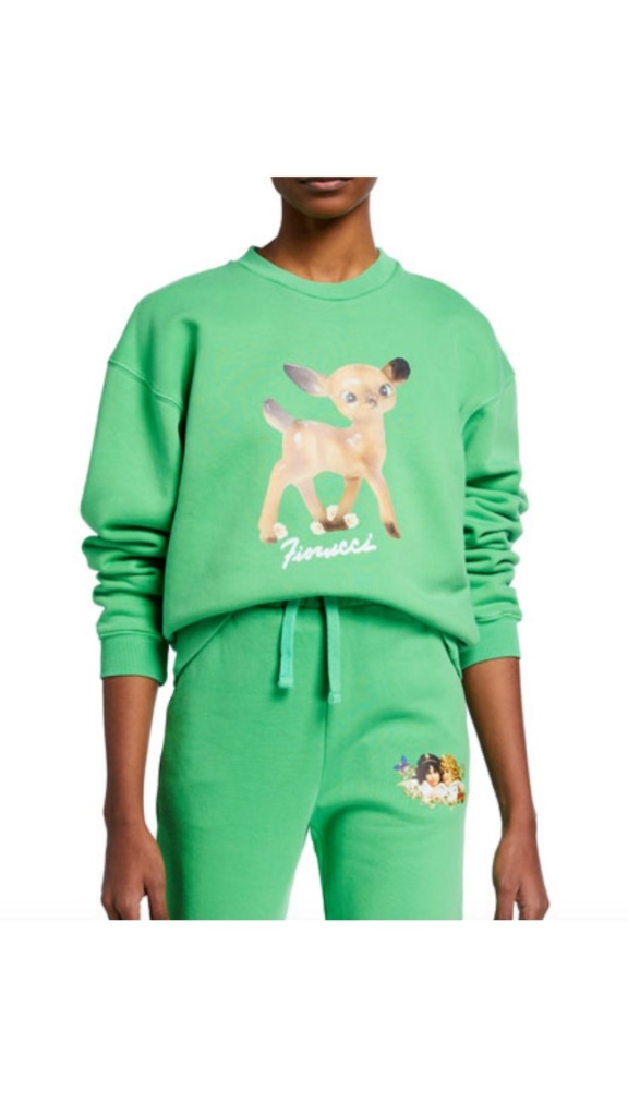 Erika Jayne's Neon Green Deer Sweatshirt