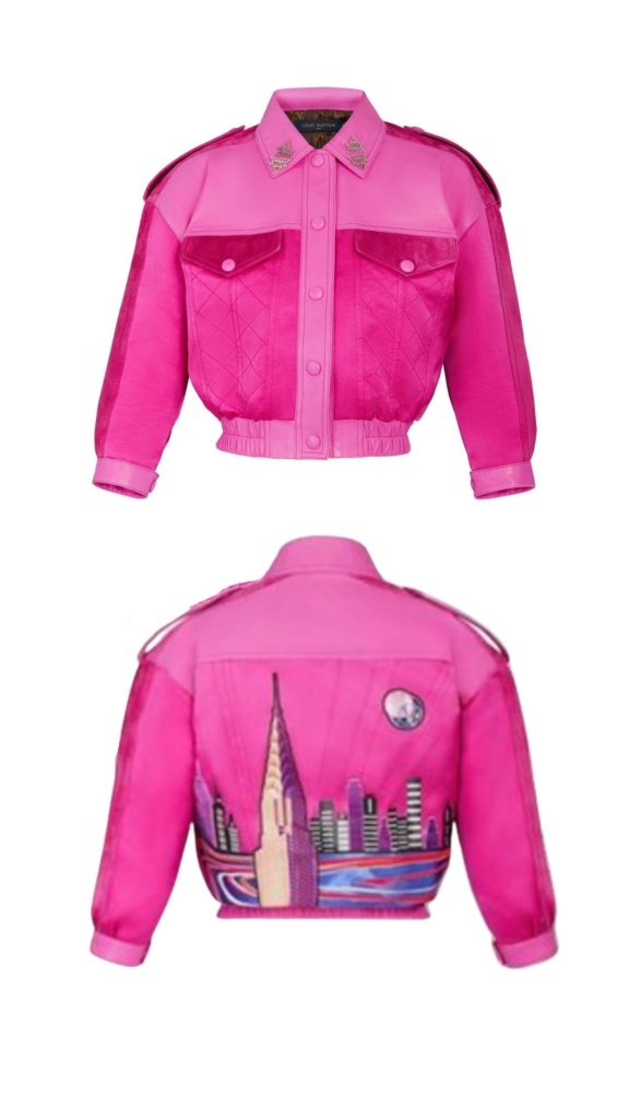 Dorit Kemsley's Pink Leather and Suede Jacket