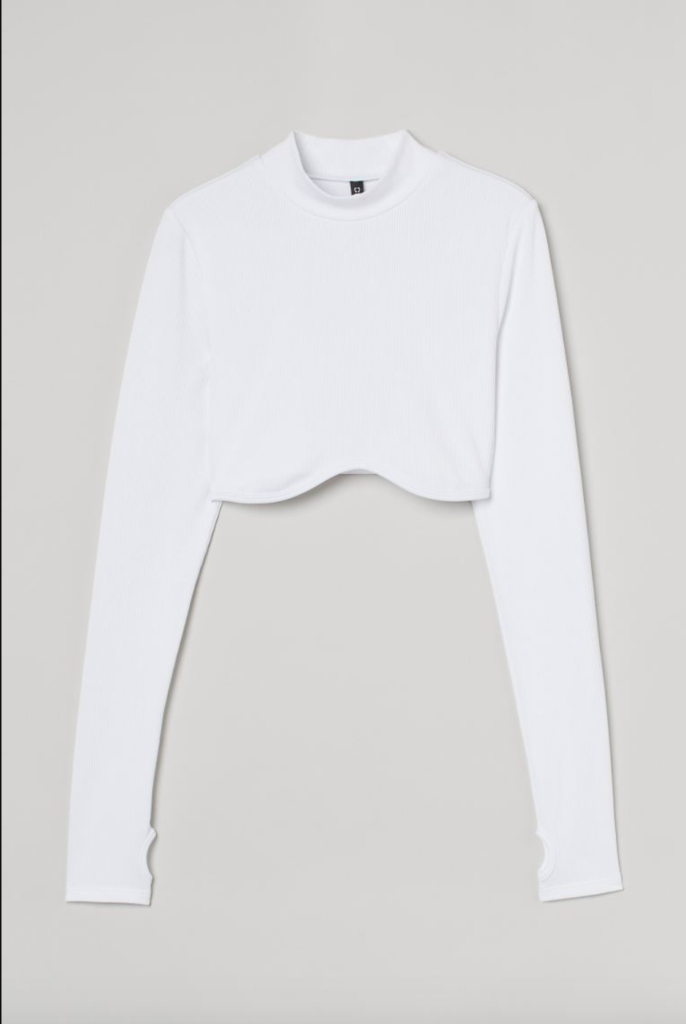 Ciara Miller's White Confessional Crop Top