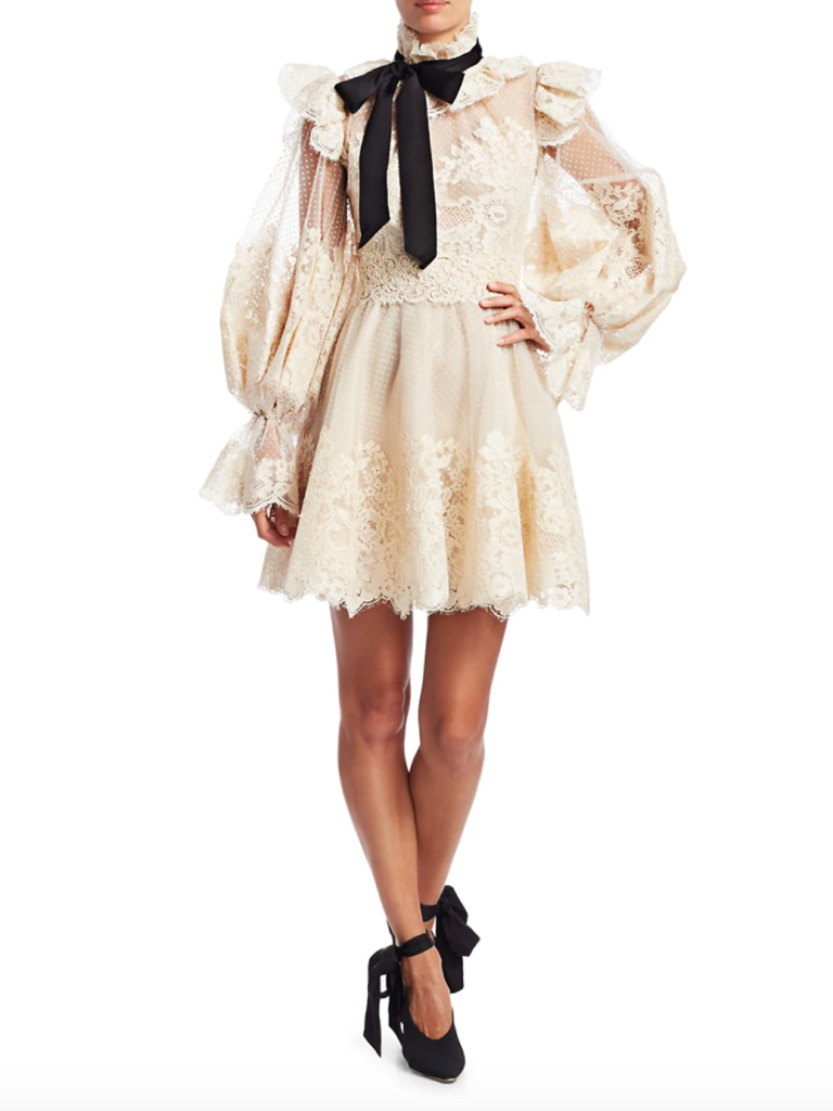 Crystal Kung Minkoff's Cream Lace Dress