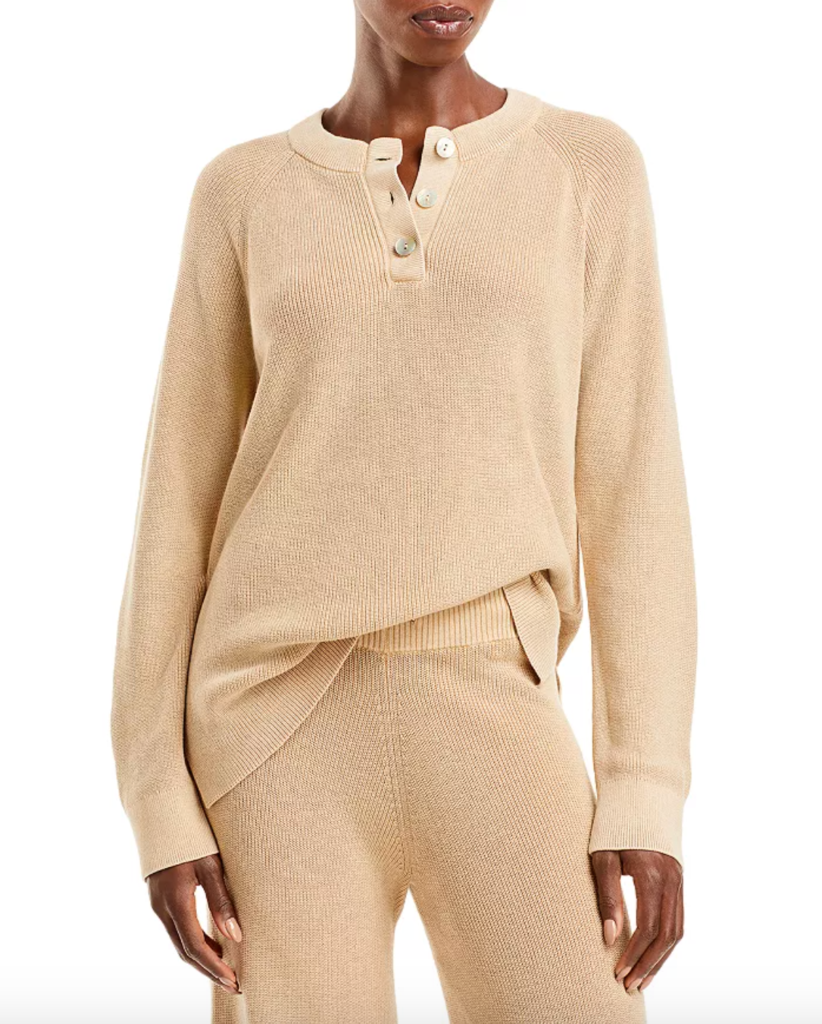 Kristin Cavallari's Beige Henley Sweater