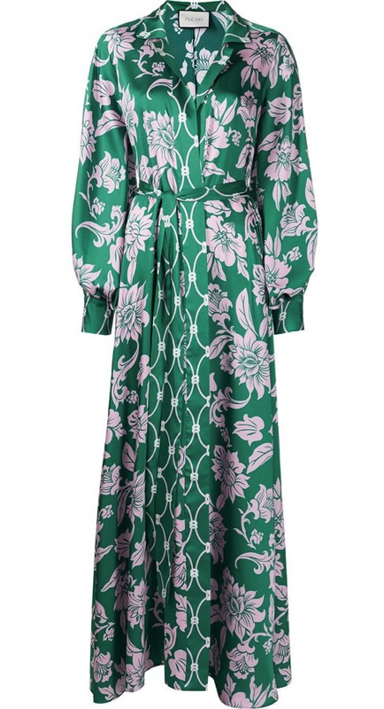 Kyle Richards’ Green Floral Maxi Dress