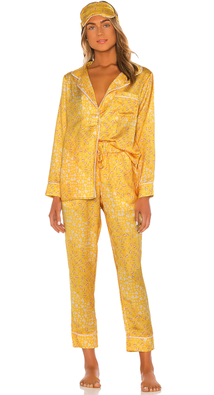 Kyle Richards’ Yellow Floral Pajamas