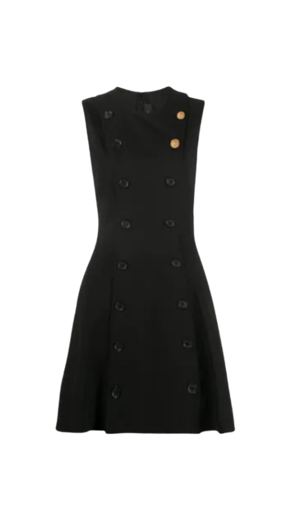 Shannon Beador's Black Button Detail Dress