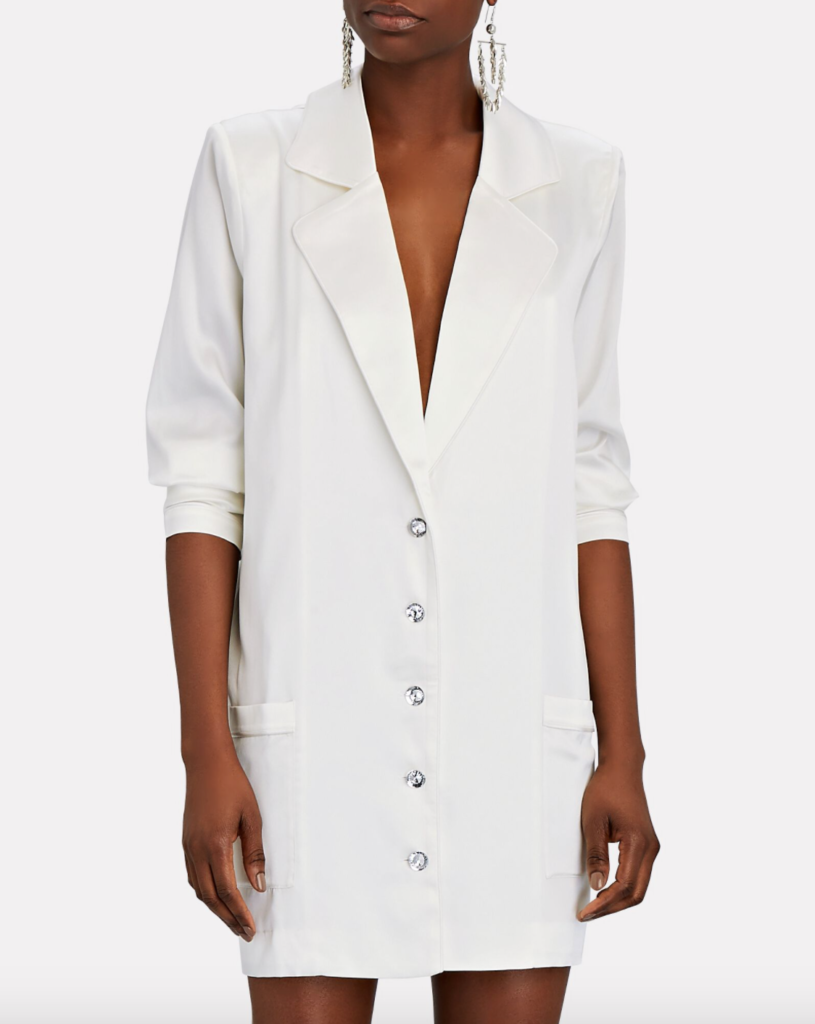Gina Kirschenheiter's White Blazer Dress