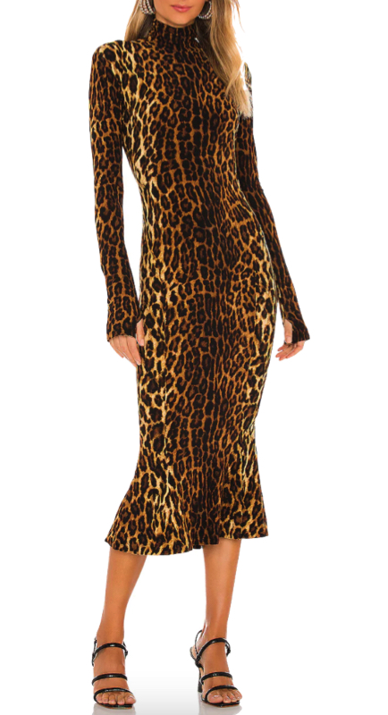 Heather Dubrow’s Leopard Turtleneck Dress