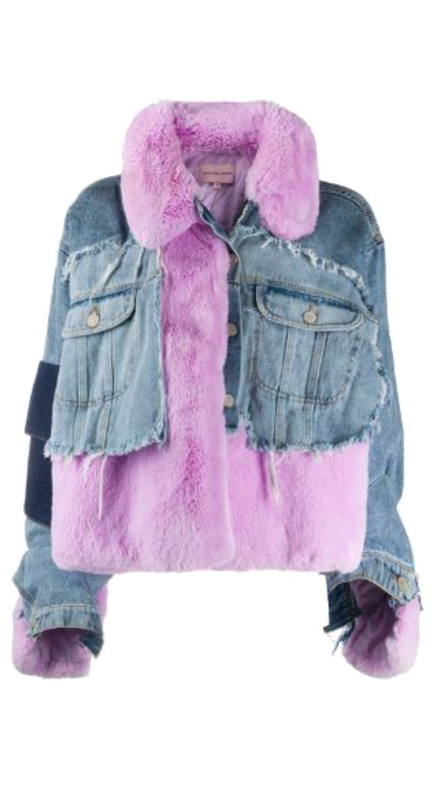 Lisa Barlow’s Lilac Fur Denim Jacket