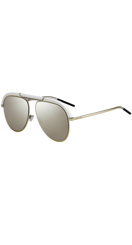 Lisa Barlow’s White and Gold Aviator Sunglasses
