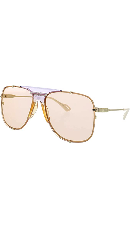 Lisa Barlow’s Yellow and Purple Aviator Sunglasses