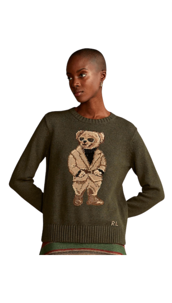 Kyle Richards' Green Bear Sweater