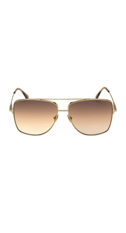 Lisa Barlow’s Brown Aviator Sunglasses